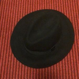 Black Wide Brim Fedora